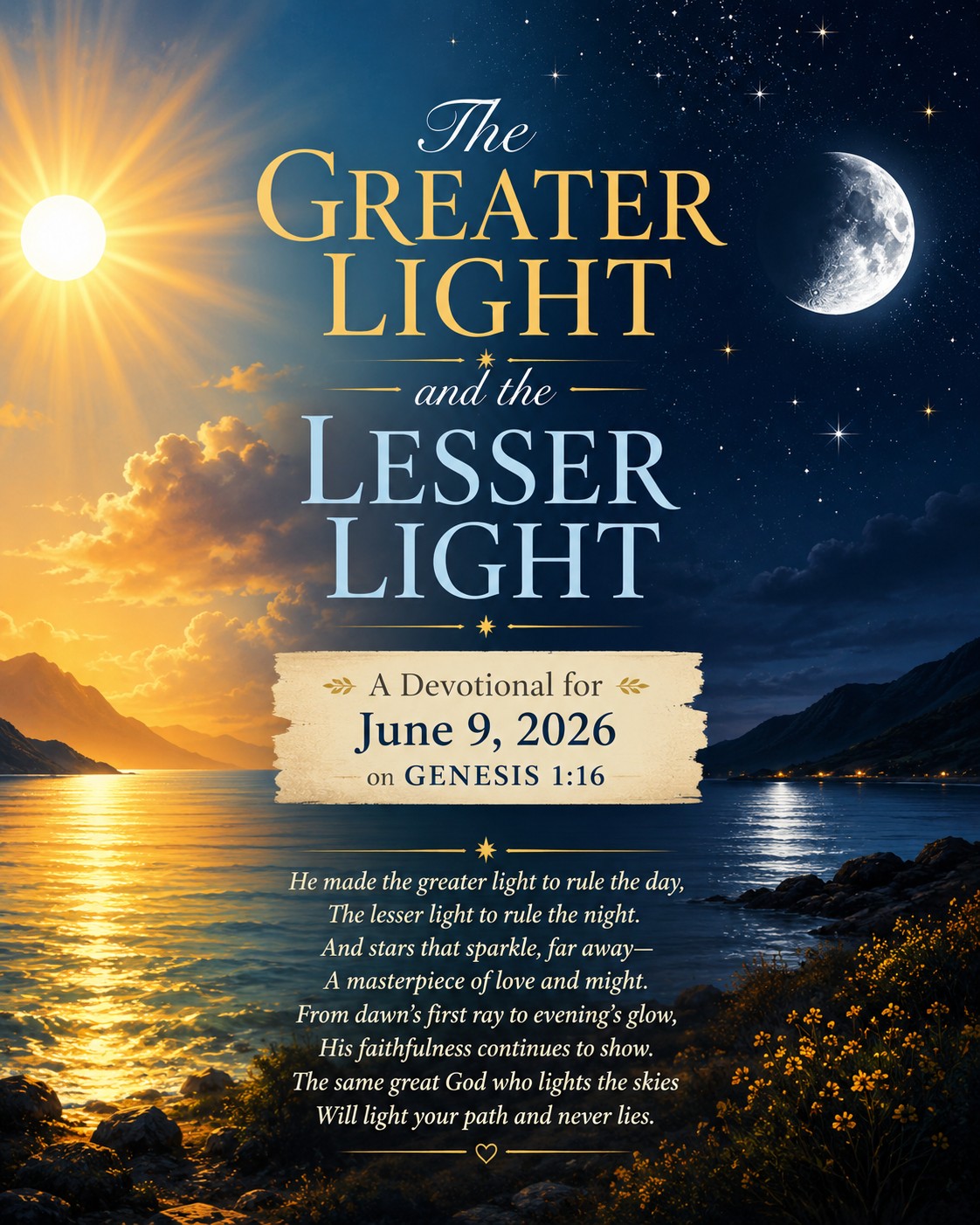 The Greater Light and the Lesser Light